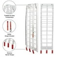 thumbnail image 3 of 1pc 7.5' motorcycle ramp Aluminum Arched Foldable Folding Loading ATV Dirt Bike Ramp 750Lbs Capacity, 3 of 7