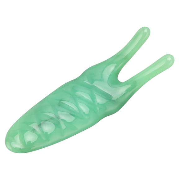 Gua Sha Nose Tool, U Line Blood Circulation Narrow Alars Guasha Booster for Facial Massage Green