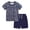 Z01-O Navy, variant on CAICJ98 Toddler Boy Pajamas Summer Pjs for Boys Short Sets Kids Sleepwear Truck Jammies (4-5 T,Red)