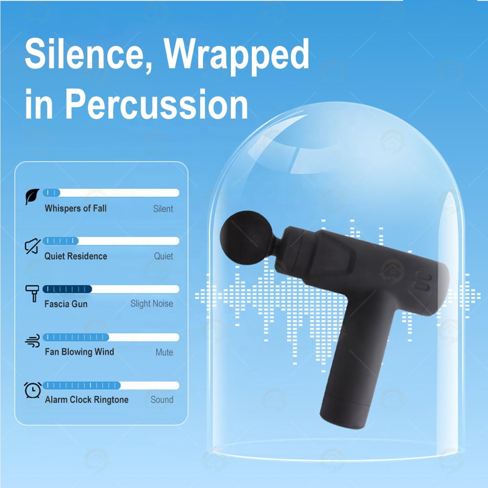 Portable Mini Fascial Gun Lightweight Deep Tissue Massage Gun Electric Vibration Massager for Full Body Muscle Relaxation