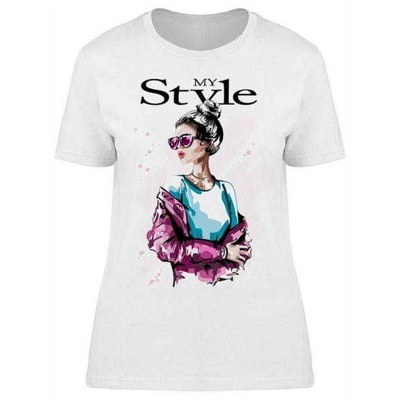 Pretty Model Posing T-Shirt Women -Image by Shutterstock, Female Small