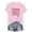 Pink, variant on Gibobby Ladies Independence Day Happy 4th Of July Printed Short Sleeved T Shirt Top(XXL,Pink)