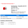 thumbnail image 2 of Fuel Separator - Compatible with 2011 - 2018 Ram 4500 2012 2013 2014 2015 2016 2017, 2 of 2