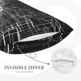 thumbnail image 3 of Naloa Futuristic Moonlit Cityscape Pillowcase, Throw Pillowcase, Wrinkle-Free, Stain-Resistant with Hidden Zipper for Bedroom Sofa-14"x20", 3 of 6