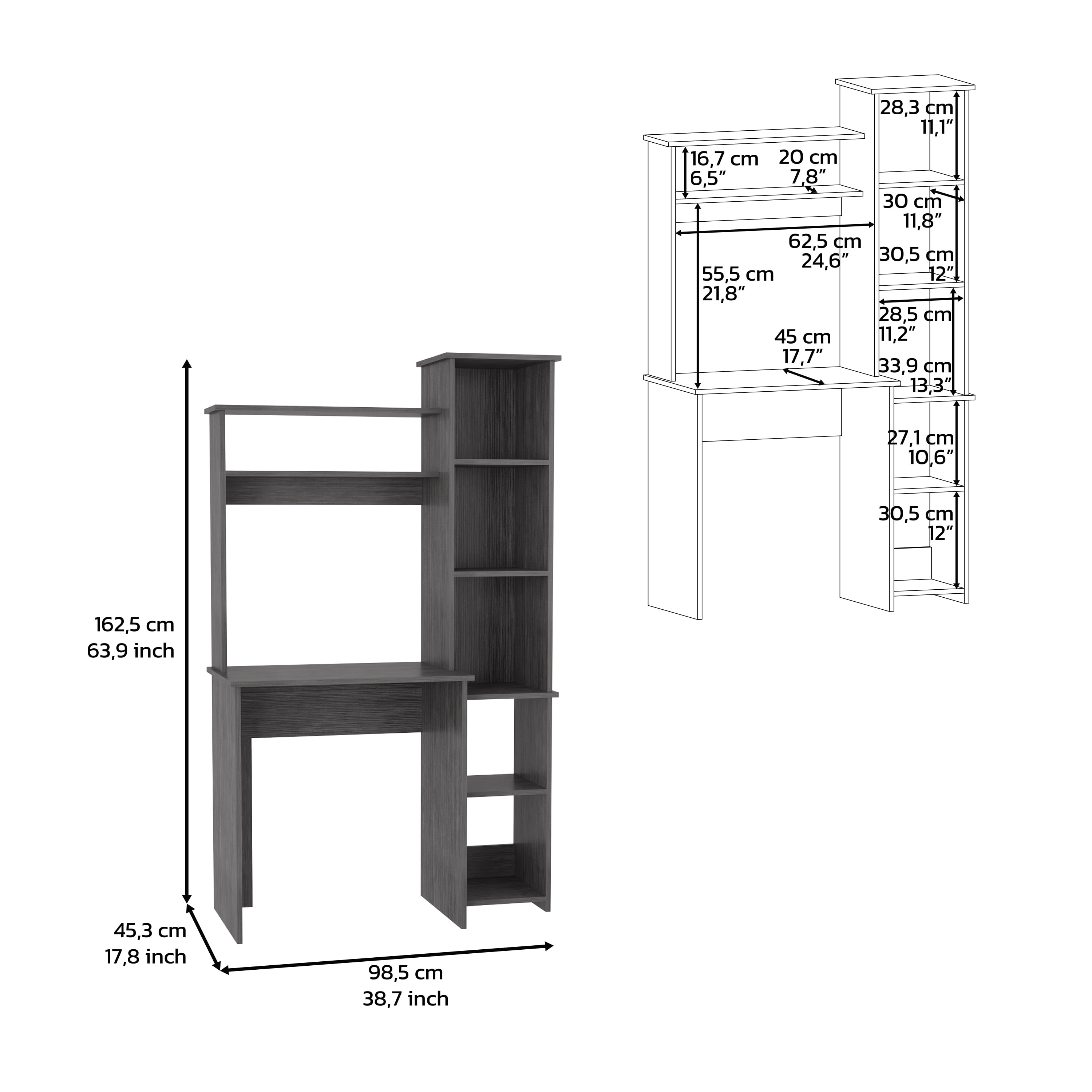 Desk Logan Five Cubbies