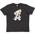 thumbnail image 3 of Inktastic Cream Doodle Pup Youth T-Shirt, 3 of 5