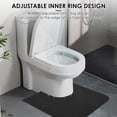 thumbnail image 4 of 6PCS Upgrade Round Commode Potty Training Mat for Boy Toilet Training Mat Toilet Rug U Shaped Washable Toilet Mat for Bathroom,Black, 4 of 11