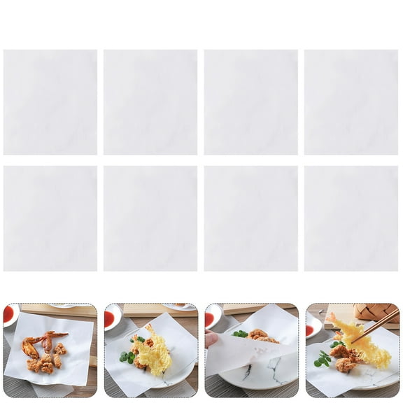 MERRYHAPY 100-Pack Non-Stick Greaseproof Parchment Paper Sheets for Cooking, Baking, Food Service, and Kitchen Use