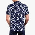 thumbnail image 4 of Daiia Daisies Flowers Pattern Men’s Polo Shirts,Solid Deck Shirt,Classic Fit, Breathable Cotton Polo for Casual and Sport Wear-X-Large, 4 of 9