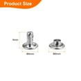 thumbnail image 2 of Uxcell 80Sets Double Cap Rivet 6x6mm Carbon Steel Round Head Snap Studs, Silver, 2 of 7