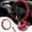 Red 6K7, variant on 3 Piece Steering Wheel Cover，Elastic Stretch Steering Wheel Cover,Warm In Winter And Cool In Summer, Microfiber Breathable Ice Silk, Non-slip,Easy Carry, Usupdd 2025 3 Piece Steering