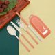 thumbnail image 1 of Wheats Straw Tableware Set Student Outdoor Portable Knife Fork Spoon Straw Tableware Camping Portable Tableware, 1 of 6