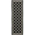 thumbnail image 3 of Safavieh Courtyard Black Indoor Outdoor Rug - Runner 2'3" x 22', 3 of 4