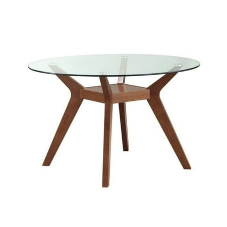 Coaster Paxton Round Glass Top Dining Table In Nutmeg Canada Coaster Paxton Round Glass Top Dining, Round Glass Dining Table Canada