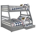 thumbnail image 4 of Ashton 2-drawer Wood Twin Over Full Bunk Bed Grey, 4 of 6