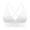 White, variant on PLHWHYQ Women's V-Neck Longline Sports Bra, Adjustable Thin Strap Padded Cup Fitness Yoga Short Top White XL