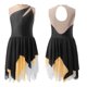 thumbnail image 1 of Girls Lyrical Dance Dress Figure Skating Ballet Gymnastics Performance Dancewear Shiny Rhinestone Irregular Hem Leotard Tutu10 Gong Bohan LED, 1 of 2