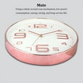 thumbnail image 3 of Reloj de pared Bewildely 12 pulgadas decorativo moderno oro rosa, 3 of 6