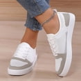 thumbnail image 2 of Wyzesi Espadrilles Femmes Suède Marron 2025 Nouveau Commerce Extérieur Tissage Volant Décontracté Lacets Plats Respirants Chaussures de Sport Rouges Espadrilles pour Filles Espadrilles de Noël pour Femmes, 2 of 9