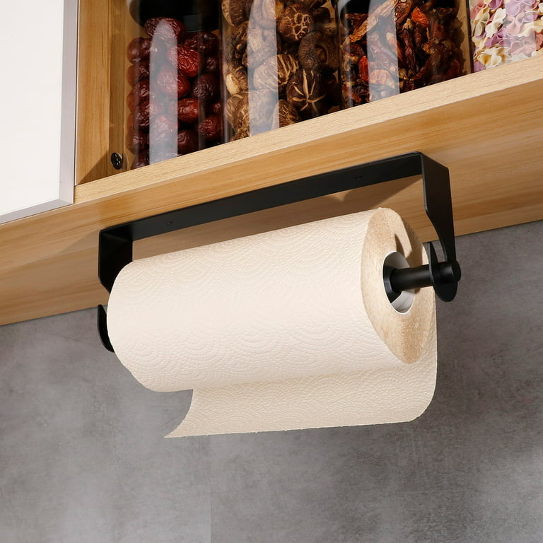 Roll Paper Towel Storage Rack Hanging Non-perforated Wall-mounted Kitchen  Bathroom