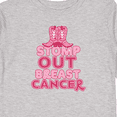 thumbnail image 4 of Inktastic Stomp Out Breast Cancer with Pink Cowgirl Boots Boys or Girls Long Sleeve Toddler T-Shirt, 4 of 5
