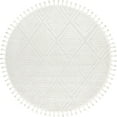 thumbnail image 6 of Rugs USA Balboa Textured Tile Area Rug, 8', Round, Aelinn Ivory, 6 of 9