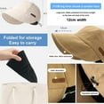 thumbnail image 5 of Holzlrgus UV Protection Hat Without Makeup, UV Sun Protective Convertible Beach Visor Hat, Sun Visor Hat for Women, 5 of 7
