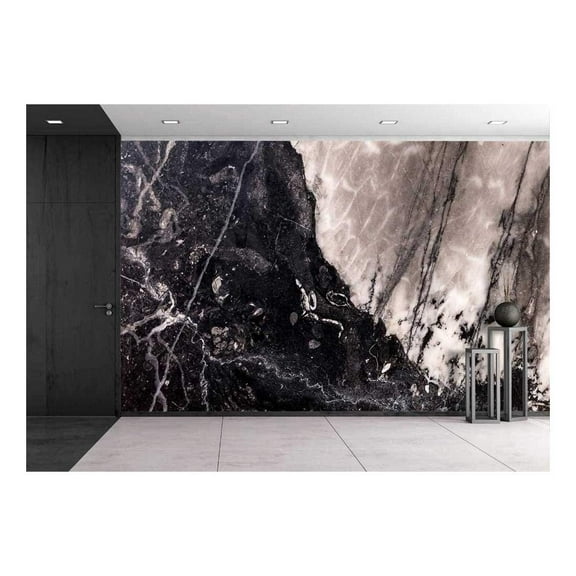 wall26 - Closeup Surface Marble Wall Texture Background - Removable Wall Mural | Self-Adhesive Large Wallpaper - 100x144 inches