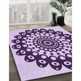 thumbnail image 3 of Ahgly Company Machine Washable Indoor Square Transitional Blossom Pink Area Rugs, 7' Square, 3 of 7