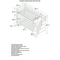thumbnail image 5 of Columbia Staircase Bunk Bed Twin over Twin in Multiple Colors and Configurations, 5 of 5