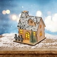 thumbnail image 5 of Mecorevxz Christmas Ornaments Christmas Decorations Luminous Wooden Houses LED Wooden Christmas Houses Christmas Desktop Ornaments, 5 of 7