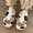 White# slippers for women, variant on POROPL Cow Slippers,Slippers for Women Indoor Fuzzy Slippers House Funny White Size 6