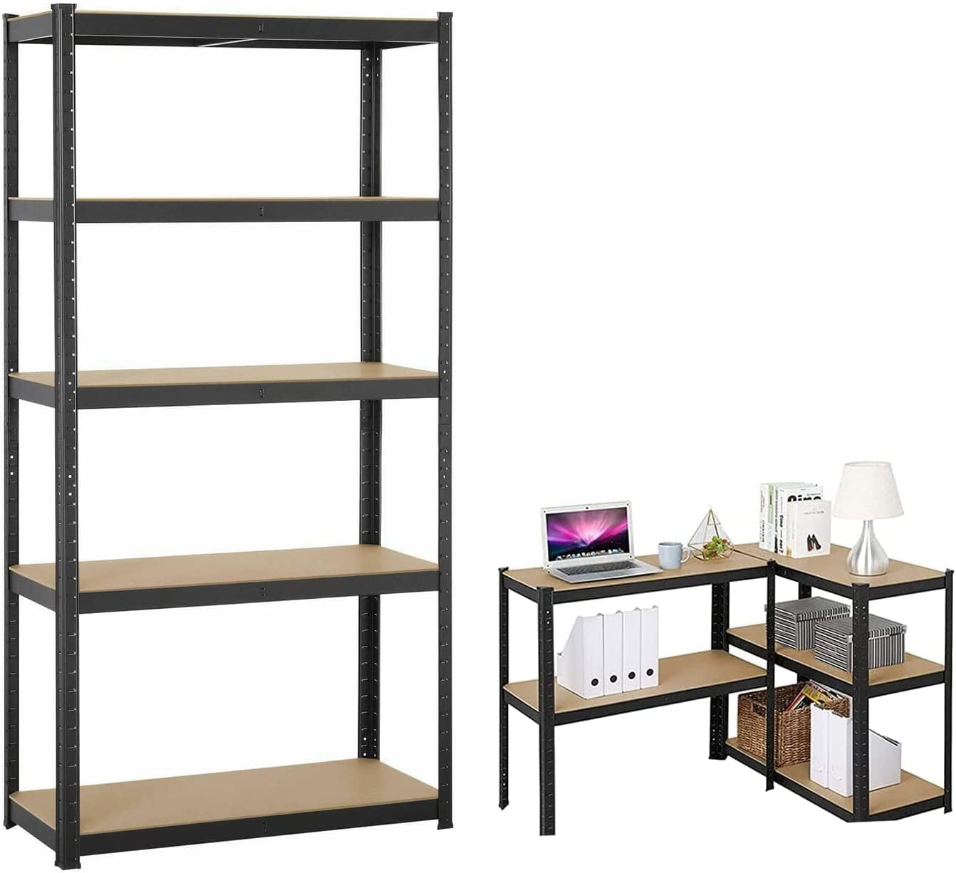 Dayplus 5 Tier Heavy Duty Metal Shelving Racking Unit 1500H 700W 300D