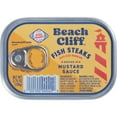 thumbnail image 4 of Beach Cliff Wild Caught Fish Steaks in Mustard Sauce, Gluten Free, 17g Protein per Serving, Bite Sized Herring, Shelf Stable Tin Can, 3.75 oz, 4 of 8