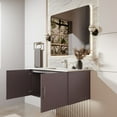 thumbnail image 4 of Sonoma 36 in W x 22 in D Dark Grey Single Bath Vanity and White Quartz Top, 4 of 11