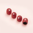 thumbnail image 1 of Bling Valve Stem Caps,4 Pack Tire Valve Caps,Universal Handmade Rhinestones Stem Covers for Bling Car Accessories - Red, 1 of 7