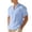 Light Blue, variant on cfhntfmh Men's Cotton Linen Henley Shirt Short Sleeve Casual Beach T-Shirts with Pocket Muscle Tops Vacation Clothes