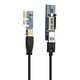 thumbnail image 5 of Cable de extensión USB, extensor PCI de 30 cm de 30 cm para equipos mineros para placa base, 5 of 7