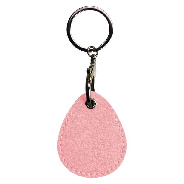 Estuche para tarjetas de cuero sintético con forma de gota de agua, pequeño llavero, estuche protector, estuche para tarjetas de ascensor cuadrado, estuche para tarjetas de acceso comunitario