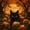 Black Orange 01, variant on Manfei Cute Highland Cow Print Twin Duvet Cover for Kids, Halloween Pumpkin Witch Hat Art Twin Bedding, Black Reversible, 2-Piece, 1 Duvet Cover and 1 Pillowcase