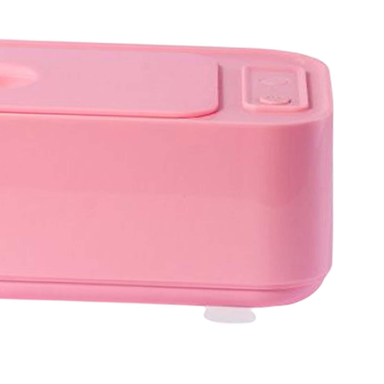 Cleaner Low Noise Household 400ml for Jewelry Earrings Dentures Pink