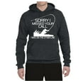 thumbnail image 2 of Missed Your Call Fishing Line Joke Fishing Unisex Graphic Hoodie Sweatshirt, Heather Black, Medium, 2 of 3