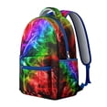 thumbnail image 2 of Rainbow Gradient Backpack Artistic Pop Art and Colorful Abstract Pattern School Bag Stylish Fashion Students Bag, 2 of 6
