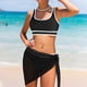 thumbnail image 4 of REDARER UPF50+ Girls Sporty Bikini Set with High Waist & Adjustable Double Strap | Swim Cover-Up Skirt 3 Piece | 5-14 Years Beach & Pool Swimwear,Size 13-14 Years, 4 of 4