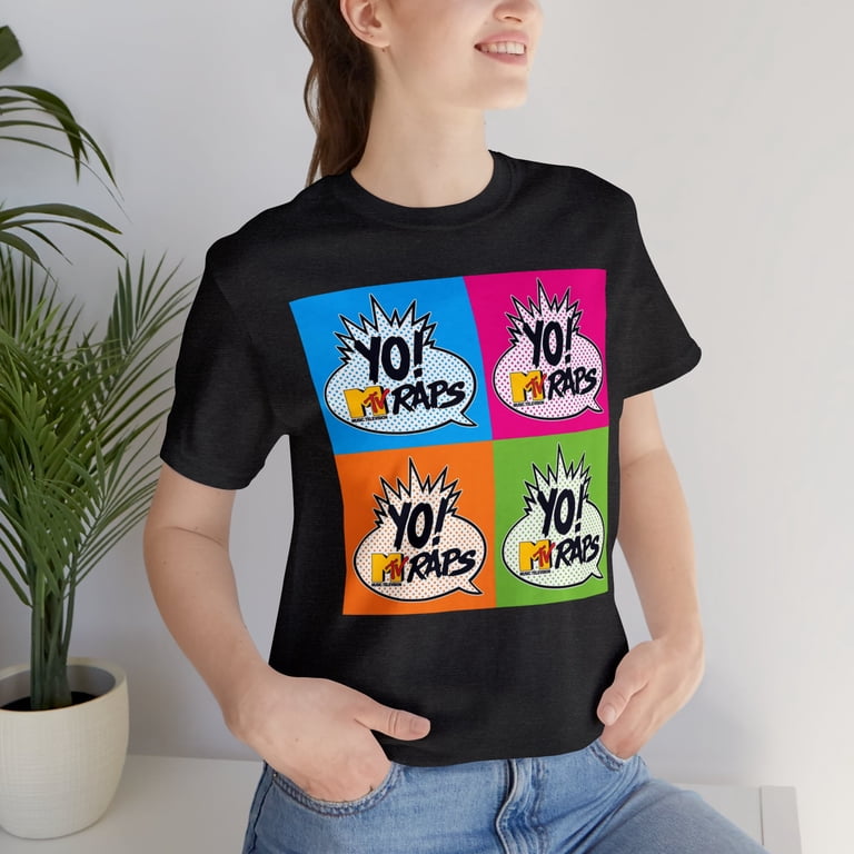 Yo! MTV Raps Pop Art T-Shirt - Retro Hip-Hop Vibes Music Lovers