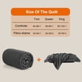 thumbnail image 4 of All Season Queen Comforter Set 3 PCs Soft Quilted Down Alternative Comforter+2 Pillow Shams with Corner Tabs,Winter Summer Warm Fluffy,Machine Washab, 4 of 7