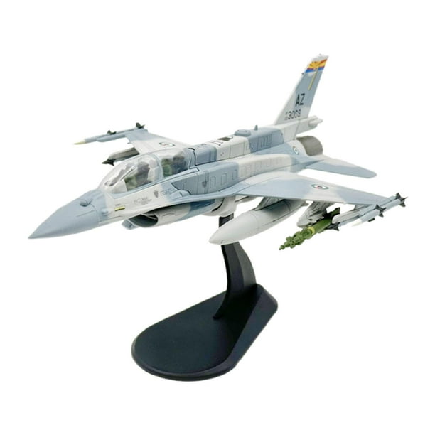 Avión de juguete de aleación de metal F-16F, modelo de avión de juguete realista, escala 1/72, con soporte de exhibición, para conmemorar la aviación