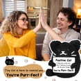 thumbnail image 4 of Regalo de animal de ganchillo positivo con forma de gato negro de peluche AiCase, 4 of 8