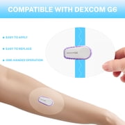 Adhesive Patches for G6-40 Pack Waterproof & Sweatproof Dexcom G6 Overpatch, Pre-Cut Backing Paper - Adhesive Sticker for G6,Easy to Use,Long Stay for 10 Days,Blue