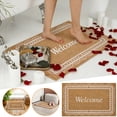 thumbnail image 1 of Lunxisen 4 Pcs Doormat Absorbent Decorative Floor Mat Entryway Mud Dirt Trapper Non Slip Washable Rug(40*60cm), 1 of 9